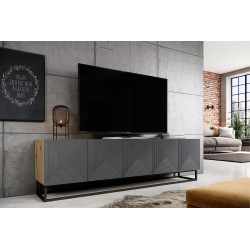 Szafka RTV 200 na metalowym stelażu Kolekcja Asha Meble Bogart Szafka RTV 200 na metalowym stelażu Kolekcja Asha Meble Bogart