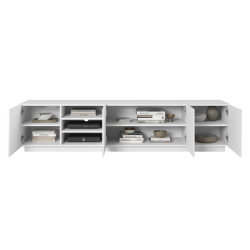 Szafka RTV 200 z wnęką Kolekcja Asha Meble Bogart biała