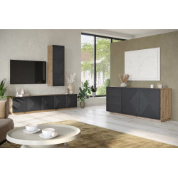 Szafka RTV 200 Kolekcja Asha Meble Bogart dąb artisan Szafka RTV 200 Kolekcja Asha Meble Bogart dąb artisan