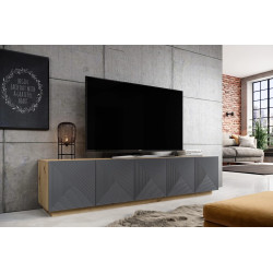 Szafka RTV 200 Kolekcja Asha Meble Bogart dąb artisan Szafka RTV 200 Kolekcja Asha Meble Bogart dąb artisan