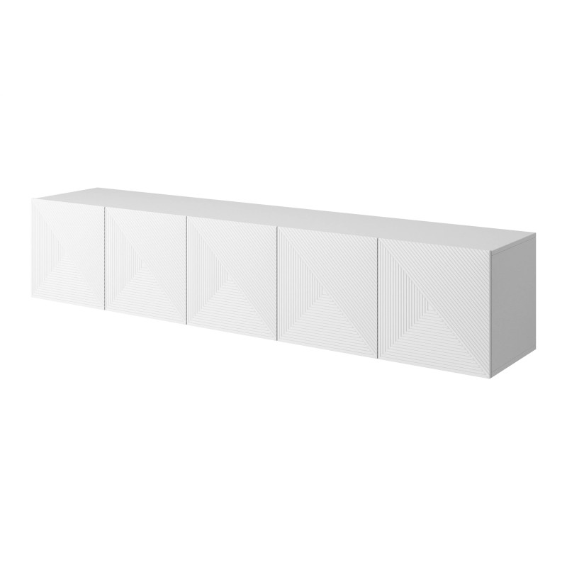 Wisząca szafka RTV 200 Kolekcja Asha Meble Bogart biała