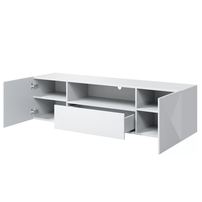 Wisząca szafka RTV 167 z szufladą Kolekcja Asha Meble Bogart