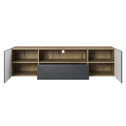 Wisząca szafka RTV 167 z szufladą Kolekcja Asha Meble Bogart