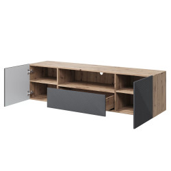 Wisząca szafka RTV 167 z szufladą Kolekcja Asha Meble Bogart