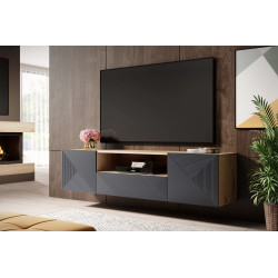 Wisząca szafka RTV 167 z szufladą Kolekcja Asha Meble Bogart