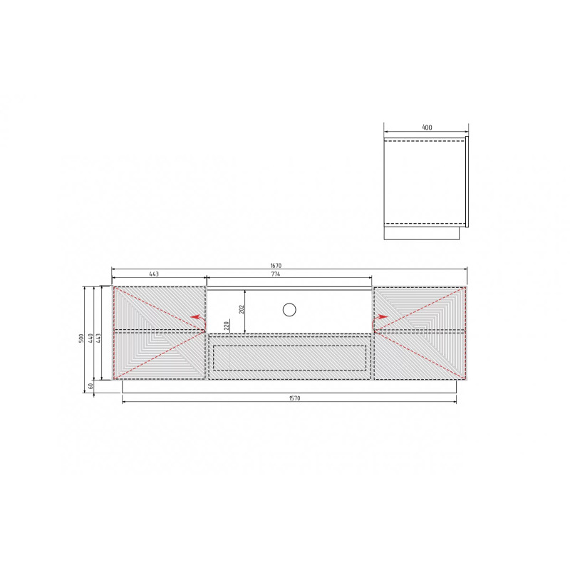 Szafka RTV 167 z szufladą Kolekcja Asha Meble Bogart czarna