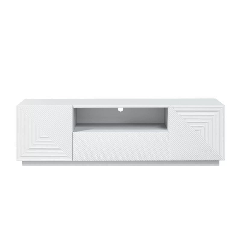 Szafka RTV 167 z szufladą Kolekcja Asha Meble Bogart biały