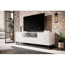 Szafka RTV 167 z szufladą na metalowym stelażu Kolekcja Asha