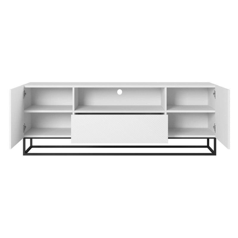 Szafka RTV 167 z szufladą na metalowym stelażu Kolekcja Asha