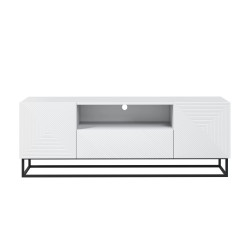 Szafka RTV 167 z szufladą na metalowym stelażu Kolekcja Asha