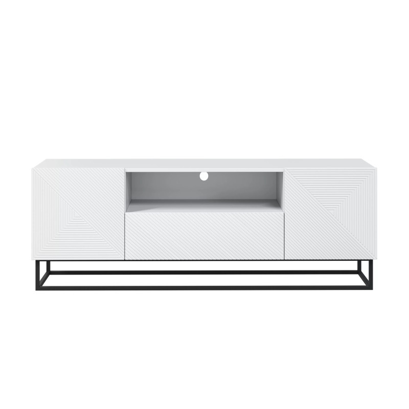 Szafka RTV 167 z szufladą na metalowym stelażu Kolekcja Asha