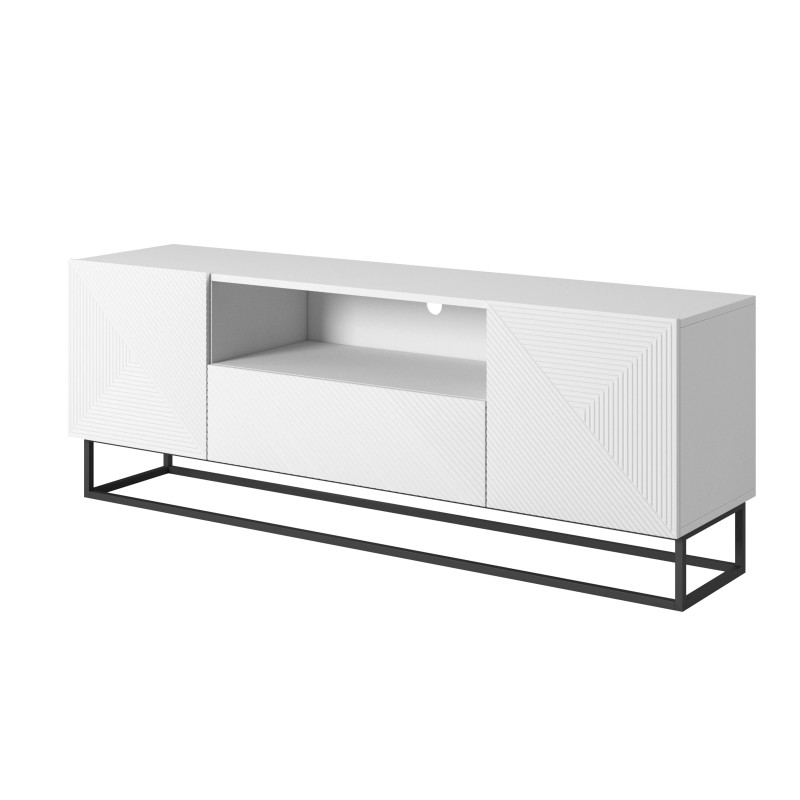 Szafka RTV 167 z szufladą na metalowym stelażu Kolekcja Asha