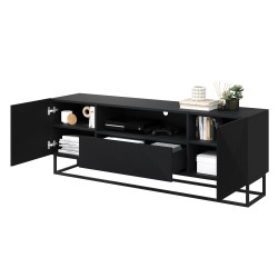 Szafka RTV 167 z szufladą na metalowym stelażu Kolekcja Asha