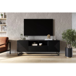 Szafka RTV 167 z szufladą na metalowym stelażu Kolekcja Asha