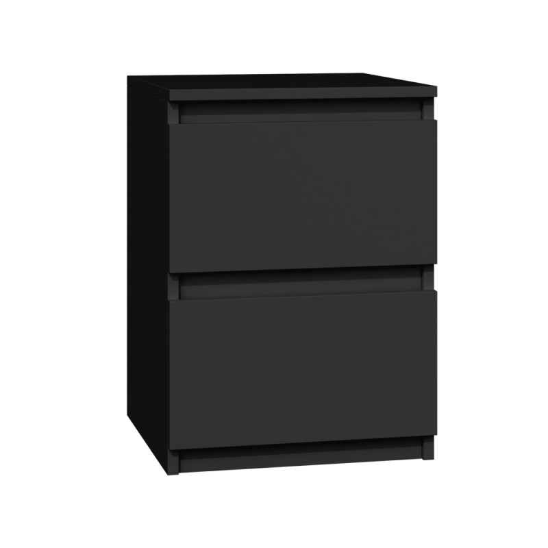 Szafka Nocna Malwa M2 Czarny Szafka Nocna Malwa M2 Czarny