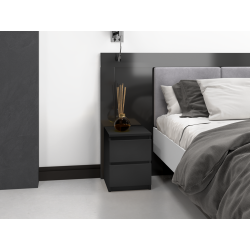 Szafka Nocna Malwa M2 Czarny Szafka Nocna Malwa M2 Czarny