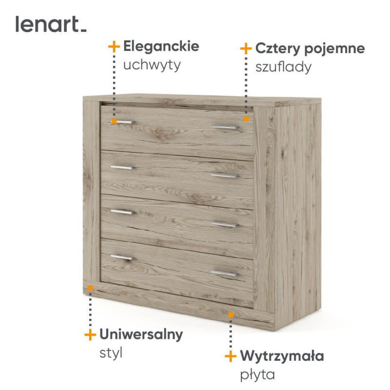 Komoda Idea ID-10 Lenart Meble Kolekcja Idea San Remo