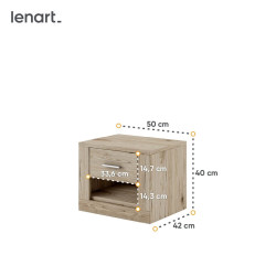 Stolik nocny Idea ID-07 Lenart Meble Kolekcja Idea San Remo