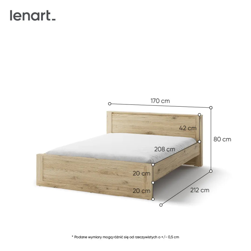 Łóżko 160x200 Idea ID-08 Lenart Meble Kolekcja Idea San Remo