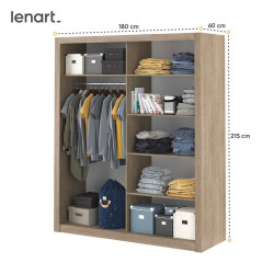 Szafa Idea ID-02 Lenart Meble Kolekcja Idea San Remo