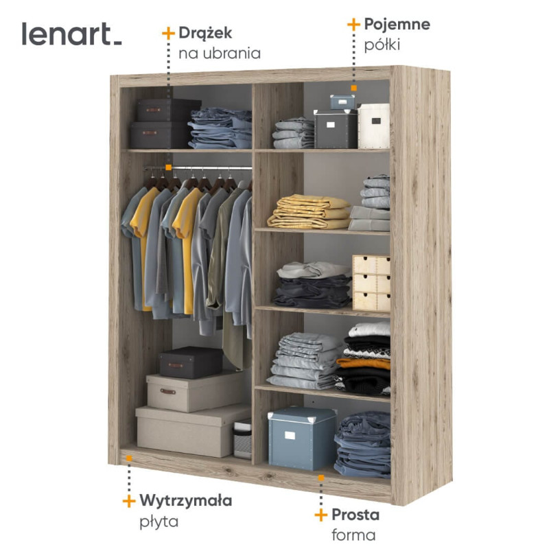 Szafa Idea ID-03 Lenart Meble Kolekcja Idea San Remo