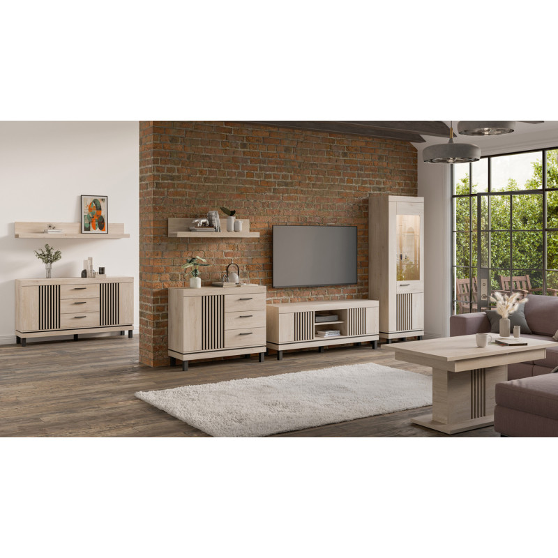 Półka wisząca 105cm MATI MI11 Liveo Meble Dąb Cremona Cotta