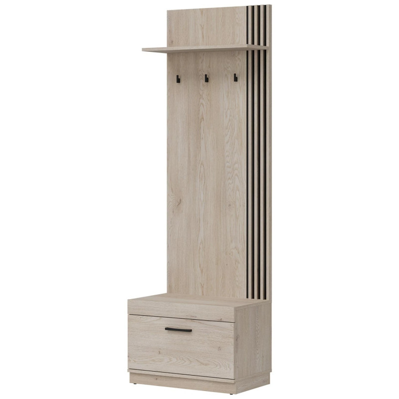 Wieszak na ubrania Prawostronny MATI MI15 Liveo Meble Dąb