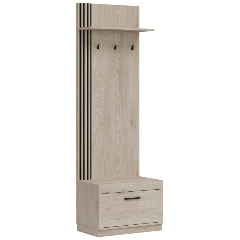 Wieszak na ubrania Lewostronny MATI MI15 Liveo Meble Dąb