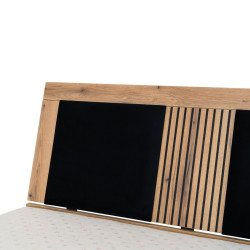 Tapicerowany zagłówek do łóżka MATI PZ01/160 Liveo Meble Czarny