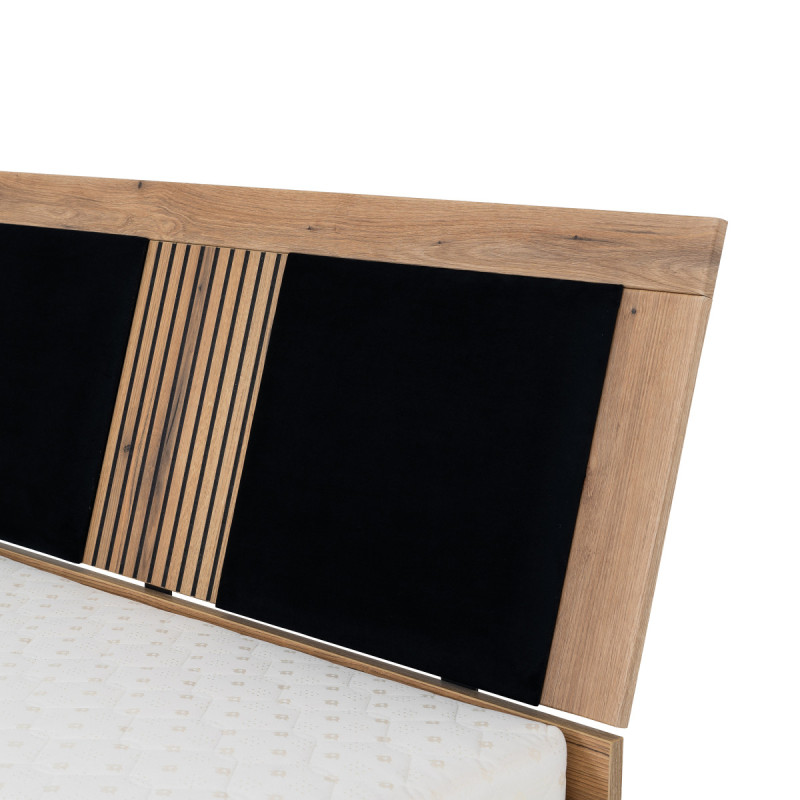 Tapicerowany zagłówek do łóżka MATI PZ01/160 Liveo Meble Czarny