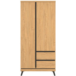 Szafa ATE AT11 Liveo Meble Dąb Kamienny/Czarny Szafa ATE AT11 Liveo Meble Dąb Kamienny/Czarny