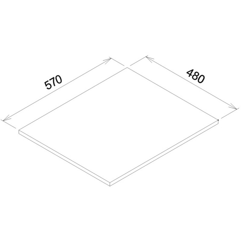 Półki do szafy (4szt) ATE AT14 Liveo Meble Dąb Kamienny