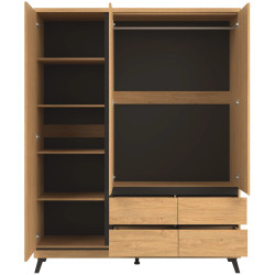 Półki do szafy (4szt) ATE AT14 Liveo Meble Dąb Kamienny