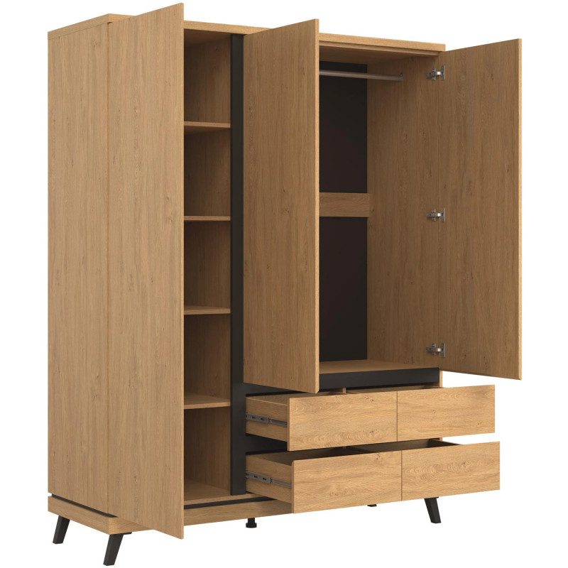 Półki do szafy (4szt) ATE AT14 Liveo Meble Dąb Kamienny