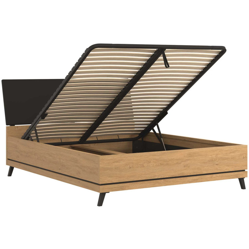 Łóżko 160x200 z pojemnikiem na pościel ATE AT15/160 Liveo Meble Łóżko 160x200 z pojemnikiem na pościel ATE AT15/160 Liveo Meble