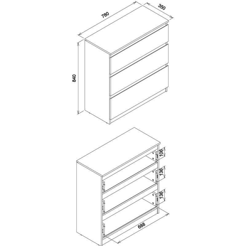 Komoda REMI RM02 Liveo Meble Kolory do wyboru