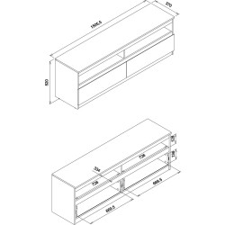 Szafka RTV REMI RM01 Liveo Meble Kolory do wyboru Szafka RTV REMI RM01 Liveo Meble Kolory do wyboru