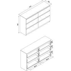 Komoda REMI RM03 Liveo Meble Kolory do wyboru Komoda REMI RM03 Liveo Meble Kolory do wyboru