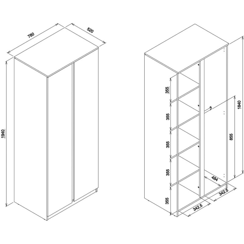 Szafa REMI RM10 Liveo Meble Kolory do wyboru