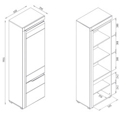 Szafa Irma z oświetleniem IRMA IM8 Liveo Meble