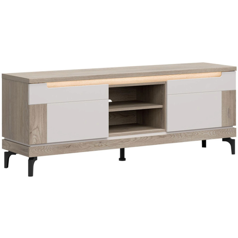 Szafka RTV Aston AN01 Liveo Meble Dąb Cremona/Kaszmir