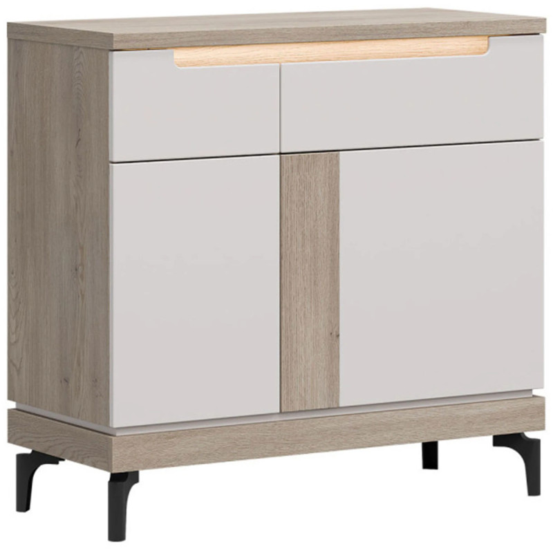 Komoda Aston AN02 Liveo Meble Dąb Cremona/Kaszmir