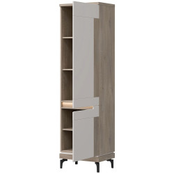 Wysoka Szafka Prawostronna Aston AN10 Liveo Meble Dąb