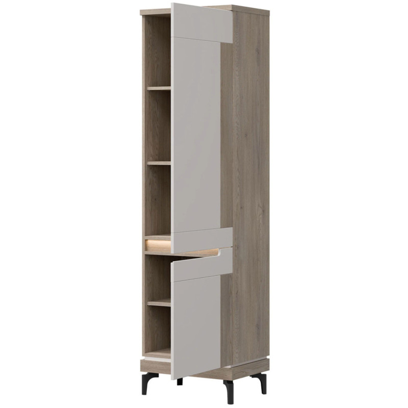 Wysoka Szafka Prawostronna Aston AN10 Liveo Meble Dąb