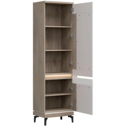 Wysoka Szafka Prawostronna Aston AN10 Liveo Meble Dąb