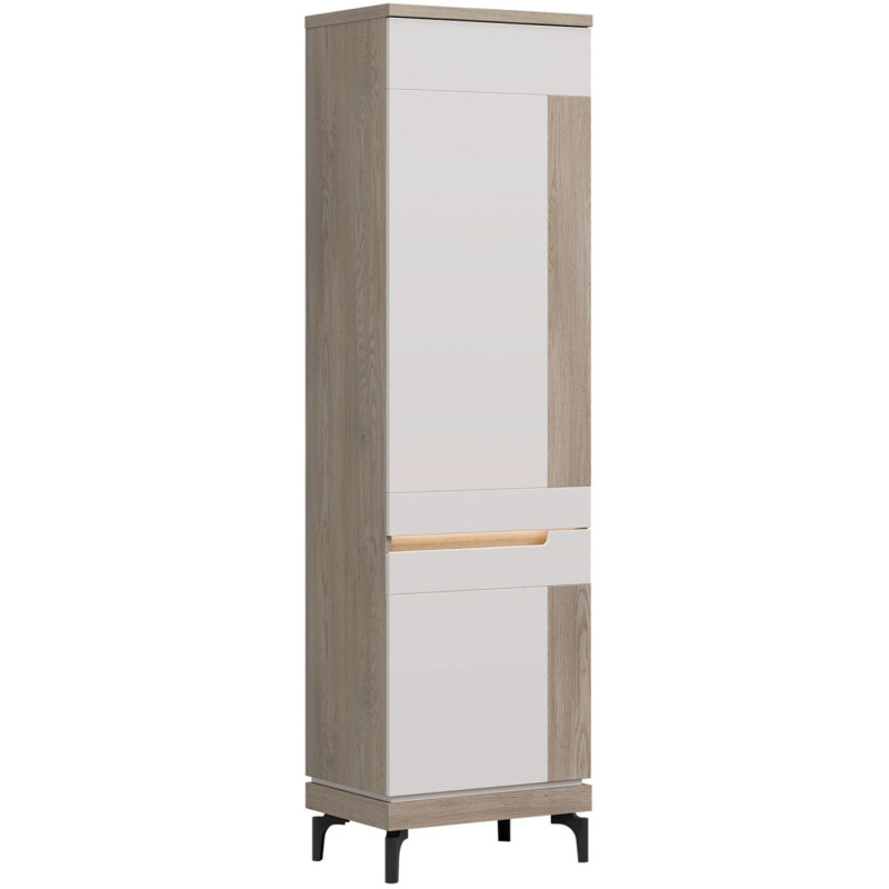 Wysoka Szafka Prawostronna Aston AN10 Liveo Meble Dąb