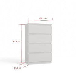 Komoda Malwa M4 60 Biały Komoda Malwa M4 60 Biały