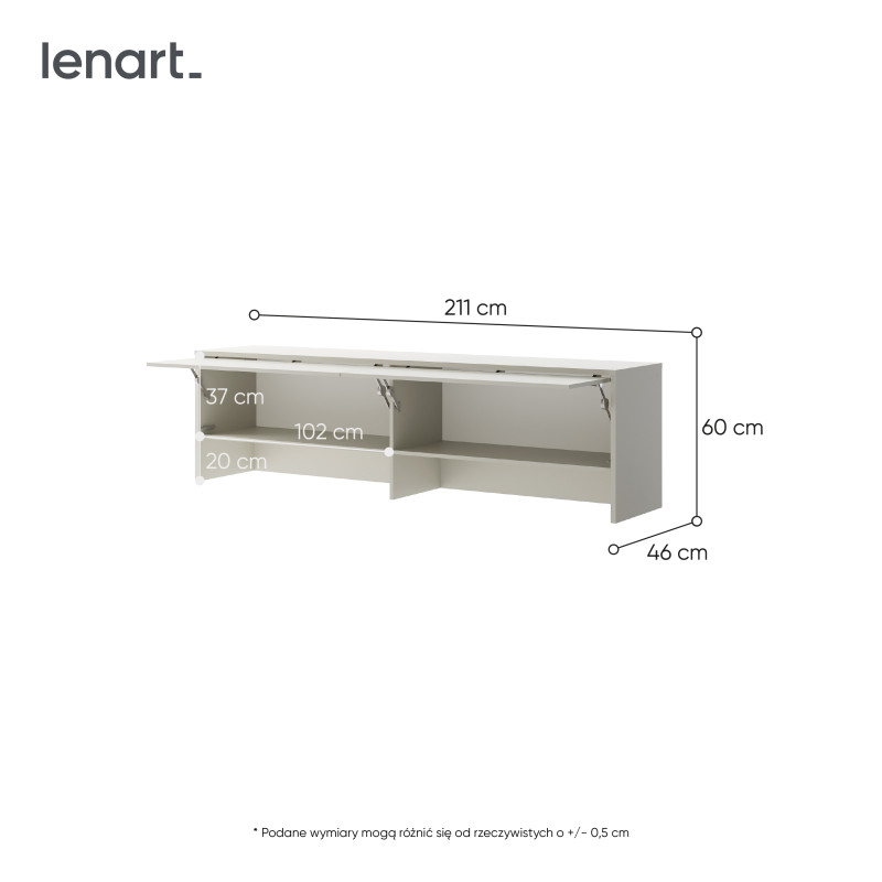 Nadstawka BED CONCEPT BC-09 do półkotapczanu poziomego 140x200