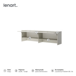 Nadstawka BED CONCEPT BC-09 do półkotapczanu poziomego 140x200