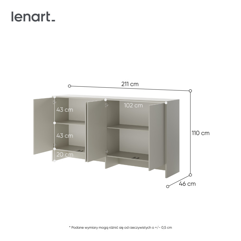 Nadstawka BED CONCEPT BC-11 do półkotapczanu poziomego 90x200